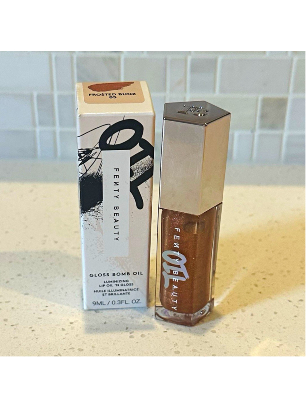 Fenty Beauty Gloss Bomb Oil Lip Oil Shimmer Shine Frosted Bunz 05 0.3oz